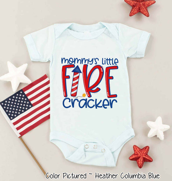 Mommy's Little Firecracker Patriotic Tee
