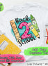 Monogram Back To School with Grade Tee