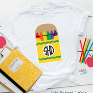 Monogram Primary Crayon Tee
