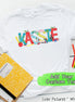 Personalized Doodle School Supplies Name Tee