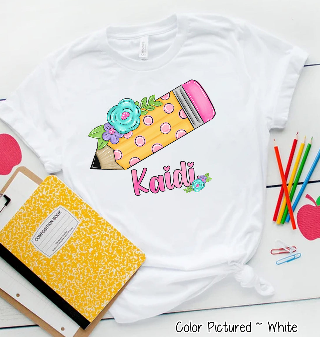 Personalized Pencil Tee