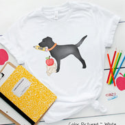 Personalized Black Lab Back To School Tee