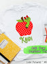 Personalized Red Apple with Worm Tee
