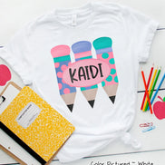 Personalized Pencil Trio Tee
