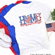 Home of the Free Patriotic Tee