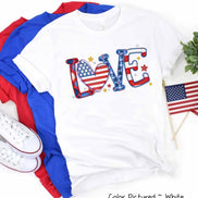 LOVE Patriotic Tee