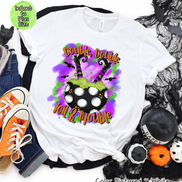Double Trouble Witch Halloween Tee