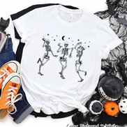 Dancing Skelatons Halloween Tee