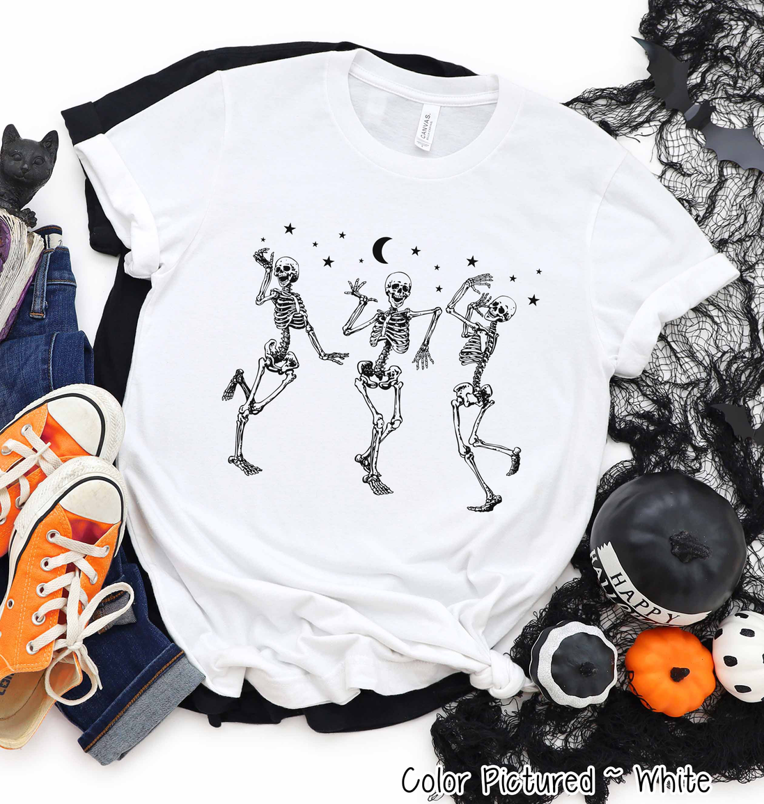 Dancing Skelatons Halloween Tee