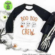 Boo Boo Crew Nurse Halloween Raglan Tee