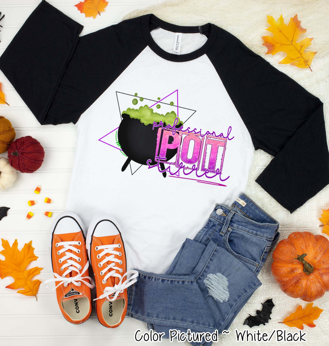Professional Pot Stirrer Halloween Raglan Tee