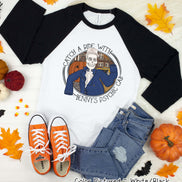 Catch A Ride with Benny Halloween Raglan Tee