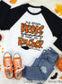 My Broom Broke So Now Im A Teacher Halloween Raglan Tee