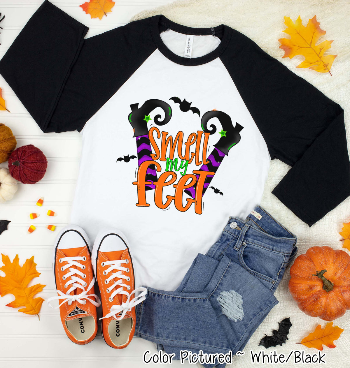 Smell My Feet Halloween Raglan Tee