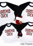 Buffalo Plaid & Leopard Print Christmas Crew Family Raglan