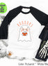 Booooooks Boy Ghost Halloween Raglan Tee
