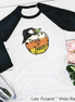 Trick or Teach Candy Corn Apple Halloween Teacher Raglan Shirt