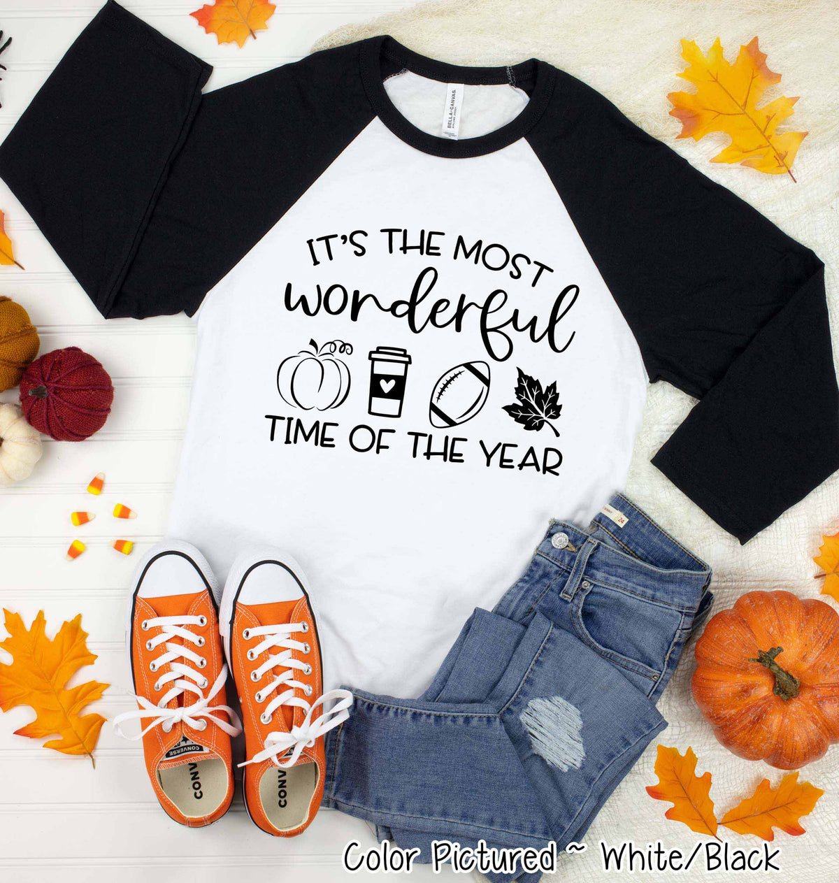 Most Wonderful Time of the Year Fall Raglan Tee
