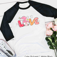 Gnome LOVE Easter Raglan Tee