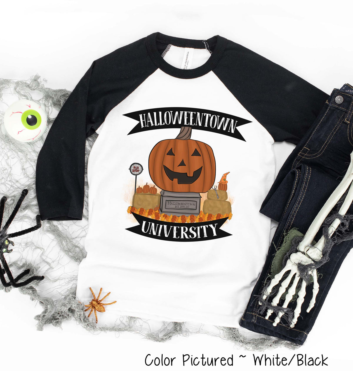 Halloweentown University Halloween Raglan Tee