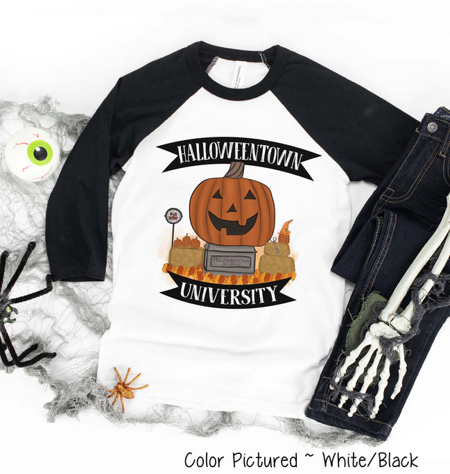 Halloweentown University Halloween Raglan Tee