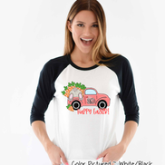 Monogram Easter Carrot Truck Raglan Tee