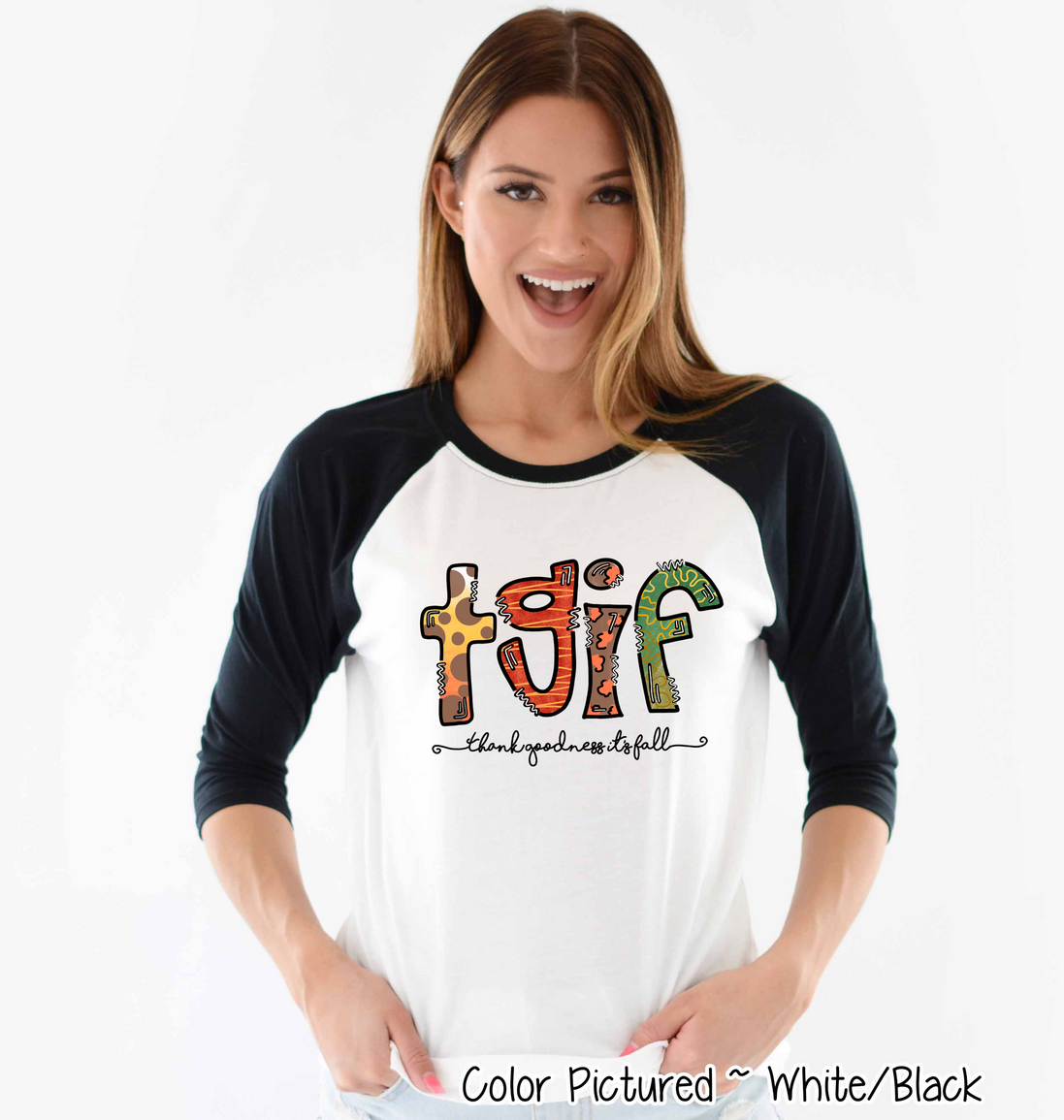 TGIF ~ Thank Goodness It's Fall Raglan Tee