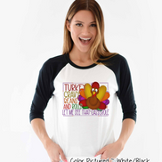 Turey, Gravy, Beans, & Rolls Let Me see That Casserole Raglan Tee
