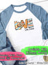 Love Like Jesus Fall Monogram Raglan Tee