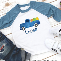 Personalized Easter Truck with Custom Name Easter Day Tee