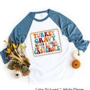 Thanksgiving Casserole Raglan Tee