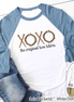 The Original Love Letters XOXO Christian Easter Raglan Tee