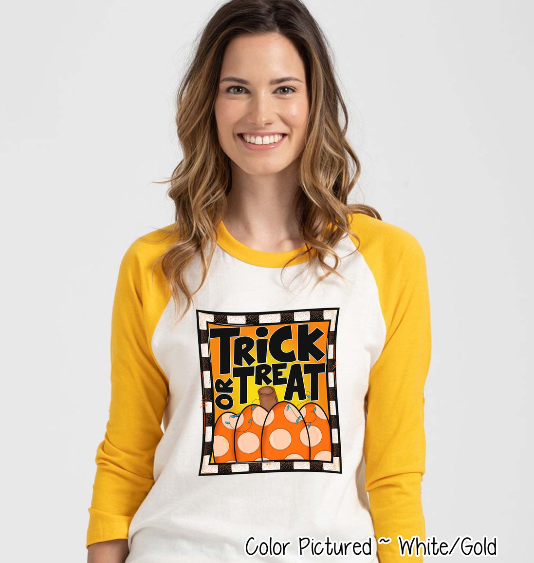 Trick or Treat Halloween Raglan Tee