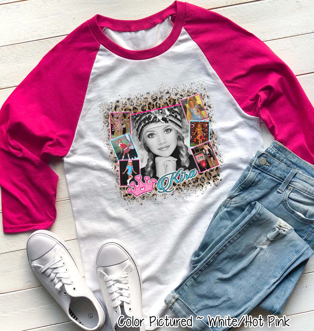 Pageant Distress Collage Photo Tee