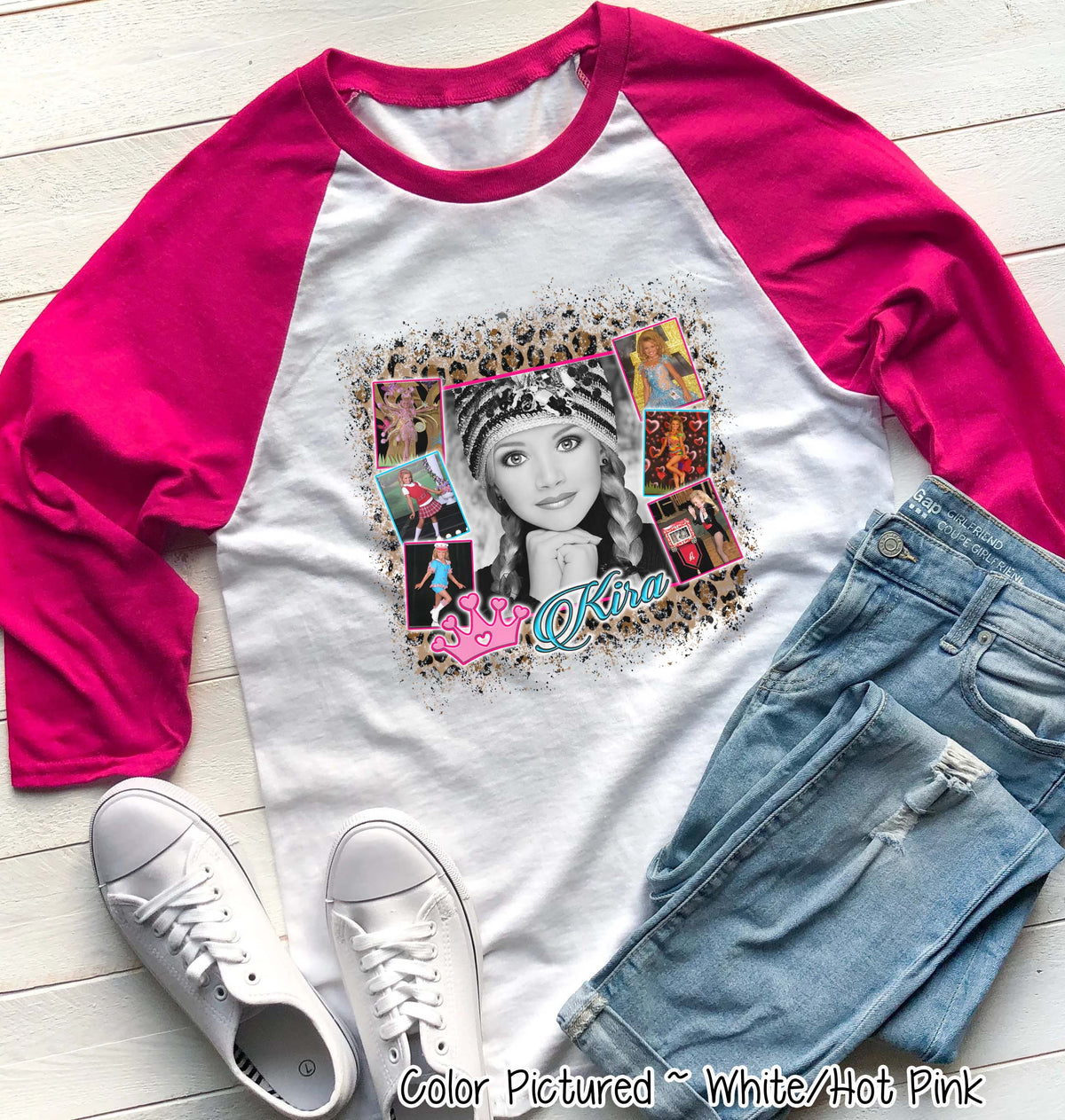 Pageant Distress Collage Photo Tee
