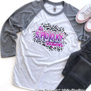 Spooky Season Leopard Halloween Raglan Tee