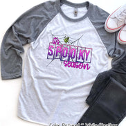 Spooky Season Spider Halloween Raglan Tee