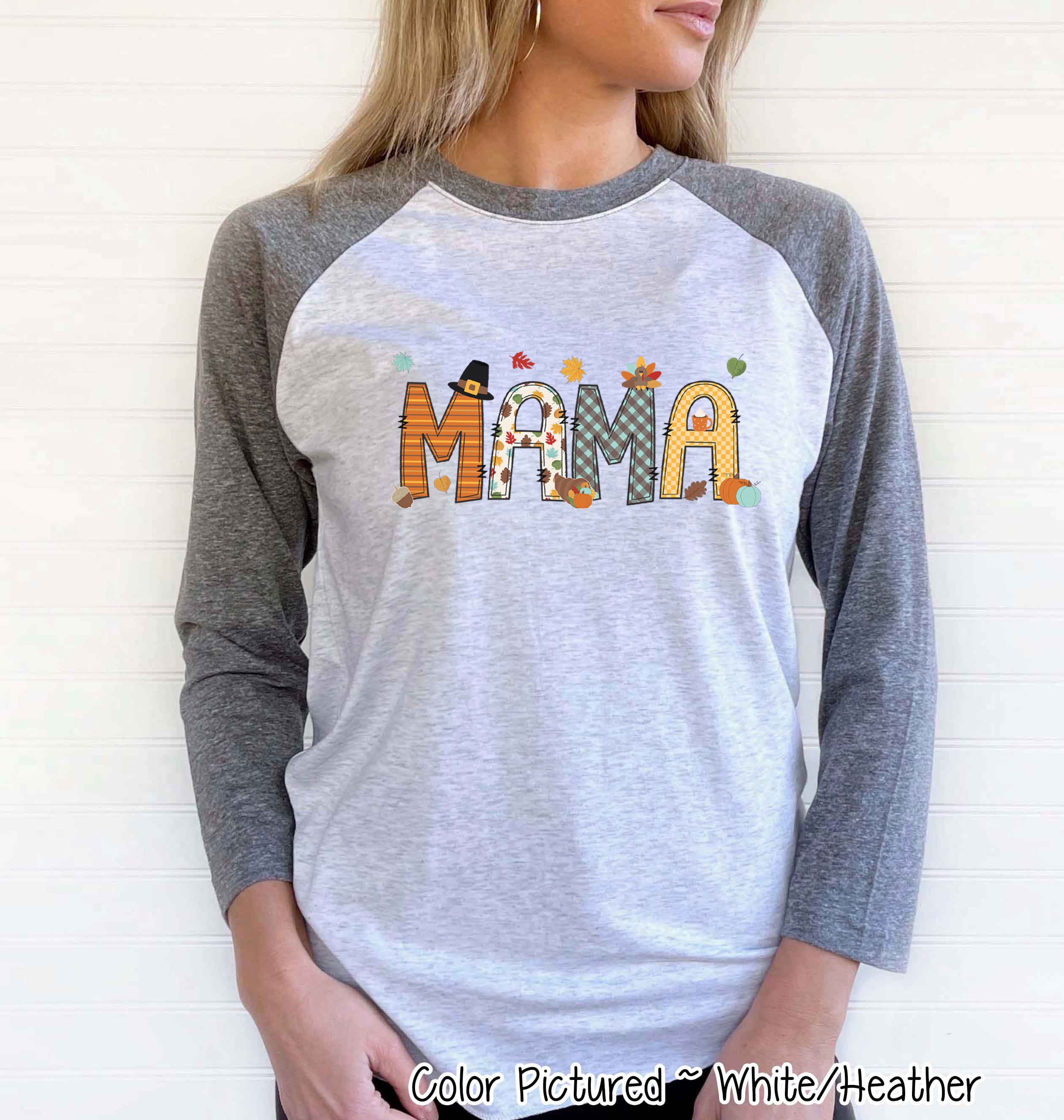 Personalized Thanksgiving Name Family Matching Raglan Tee