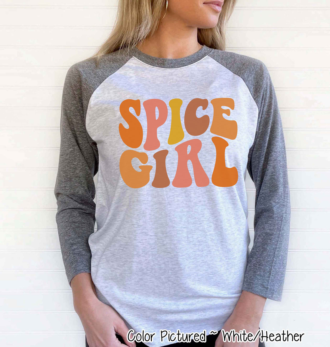 Retro Spice Girl Fall Raglan Tee