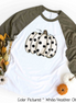 White Polka Dot Pumpkin Raglan Shirt