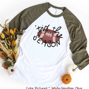 Tis the Season Football Raglan Tee