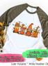 Monogram Gnome Pumpkin Spice Latte Coffee Fall Raglan Tee