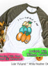 I Love Fall Stack of Monogram Pumpkins Raglan Tee