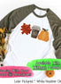 Leaf's, Latte's, & Pumpkin's Monogram Raglan Tee