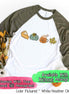 Monogram Pie Pumpkin Latte Fall Raglan Tee