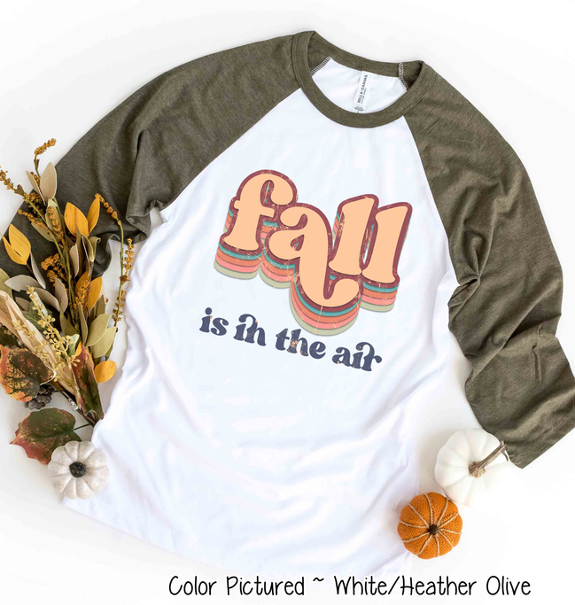 Retro Fall In the Air Raglan Tee