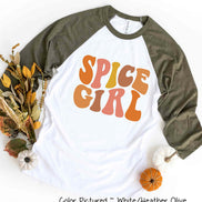 Retro Spice Girl Fall Raglan Tee