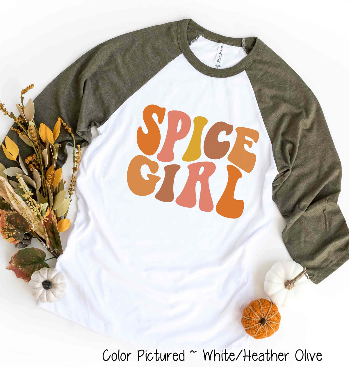 Retro Spice Girl Fall Raglan Tee