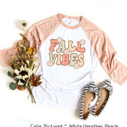 Retro Fall Vibes Fall Raglan Tee