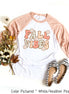 Retro Fall Vibes Fall Raglan Tee